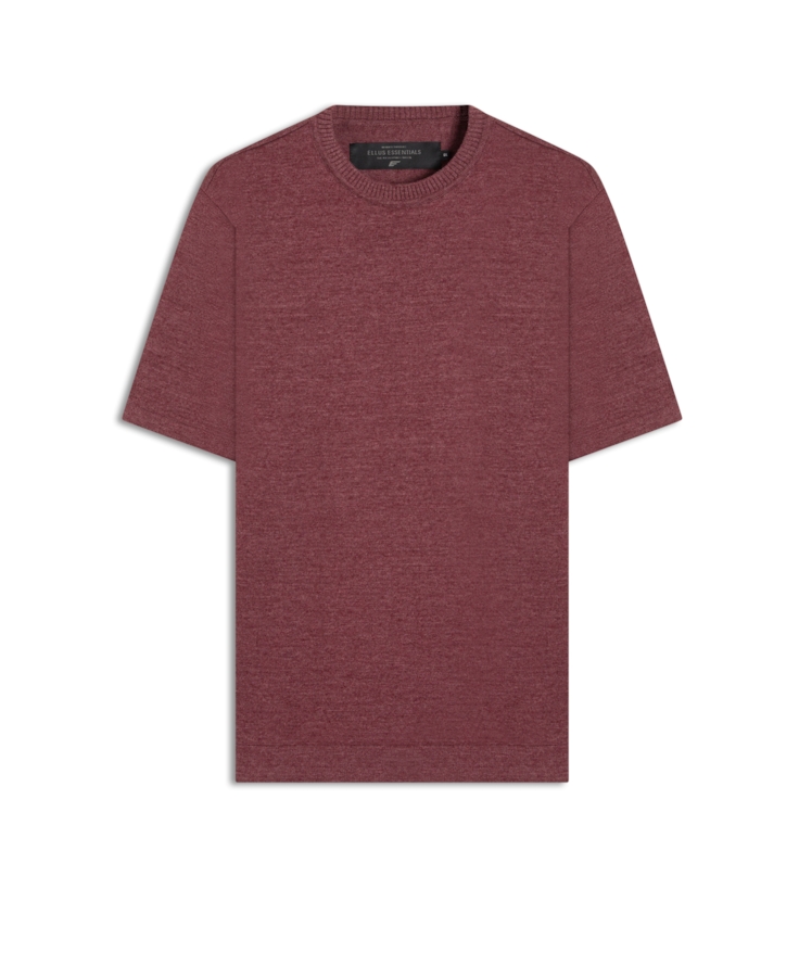 T-Shirt Tricot Cotton Blend Vinho