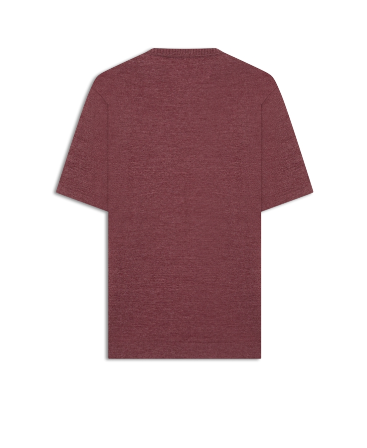 T-Shirt Tricot Cotton Blend Vinho