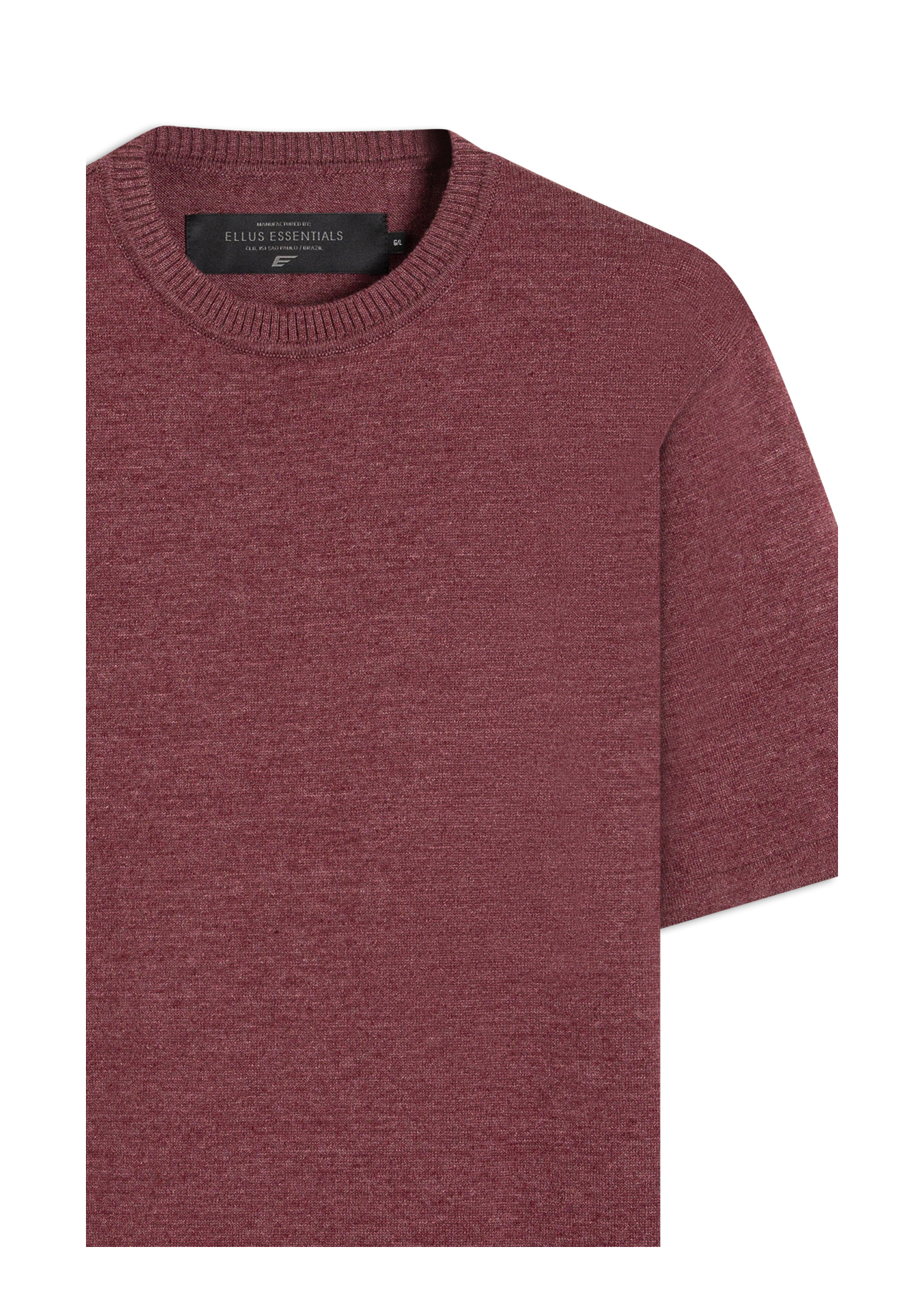 T-Shirt Tricot Cotton Blend Vinho