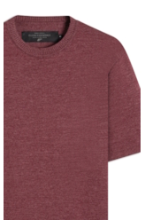T-Shirt Tricot Cotton Blend Vinho