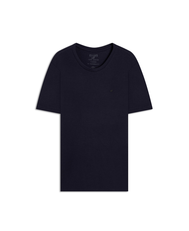 T-Shirt Tricot Fine Ellus Metal Dark Navy