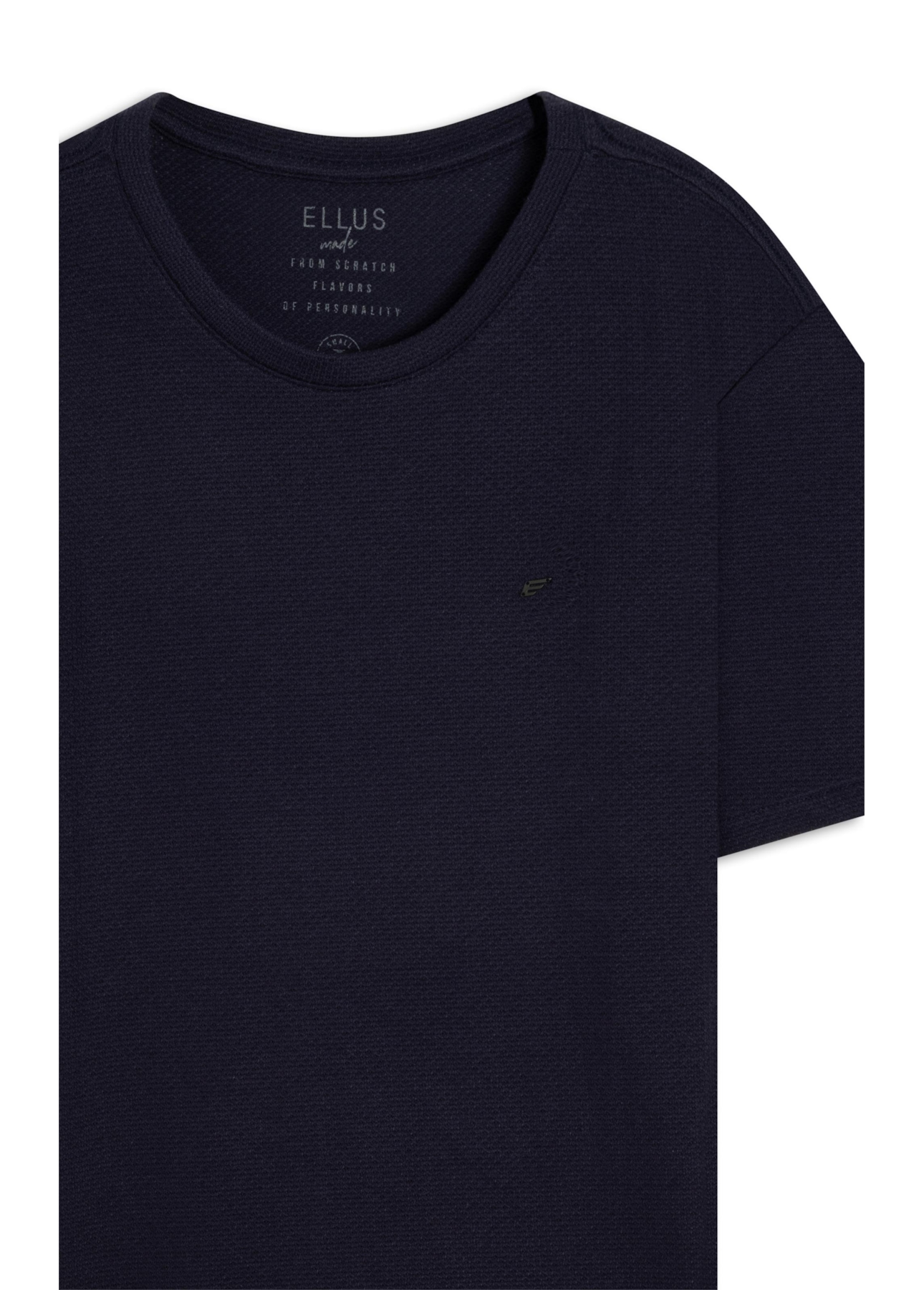 T-Shirt Tricot Fine Ellus Metal Dark Navy
