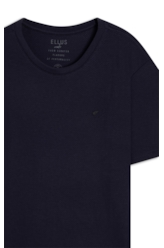 T-Shirt Tricot Fine Ellus Metal Dark Navy