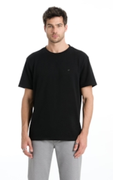 T-Shirt Tricot Fine Ellus Metal Preto