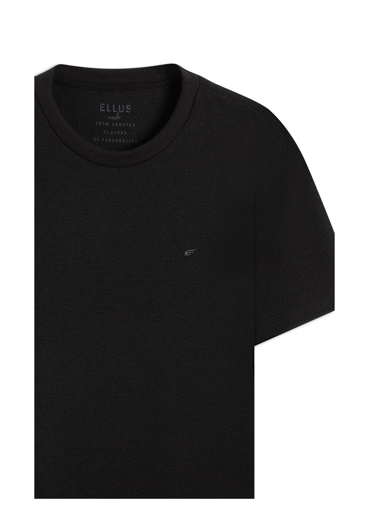 T-Shirt Tricot Fine Ellus Metal Preto