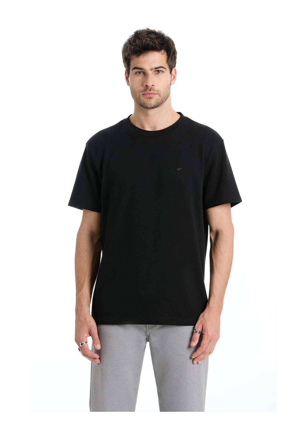 T-Shirt Tricot Fine Ellus Metal Preto