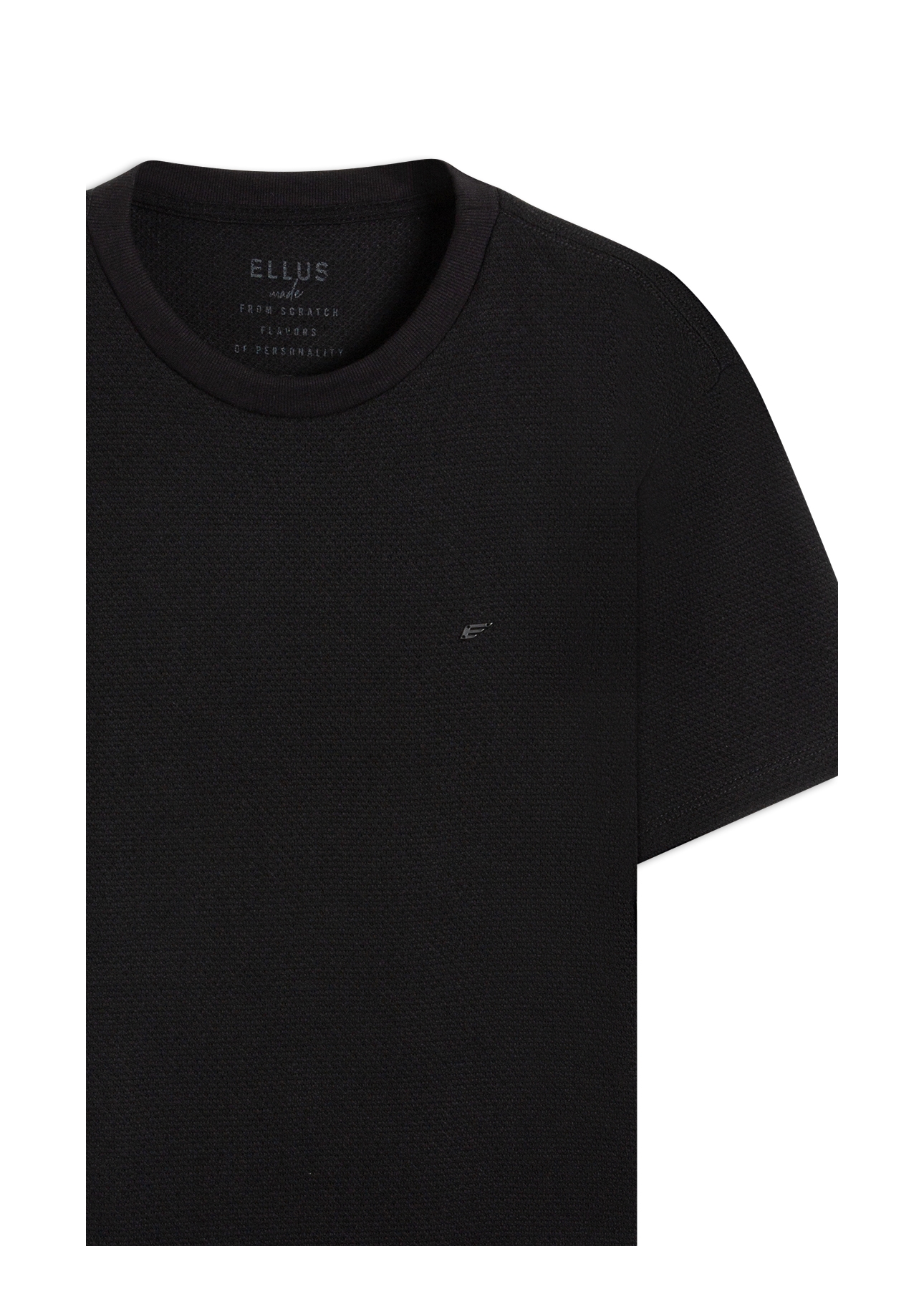 T-Shirt Tricot Fine Ellus Metal Preto
