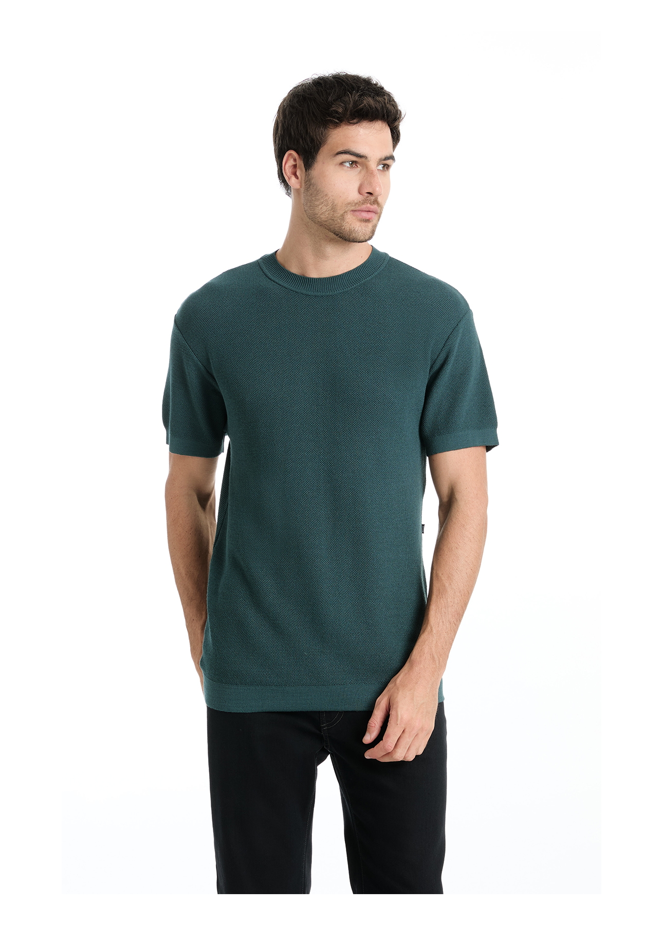 T-Shirt Tricot Visco Blend Ellus Verde Escuro