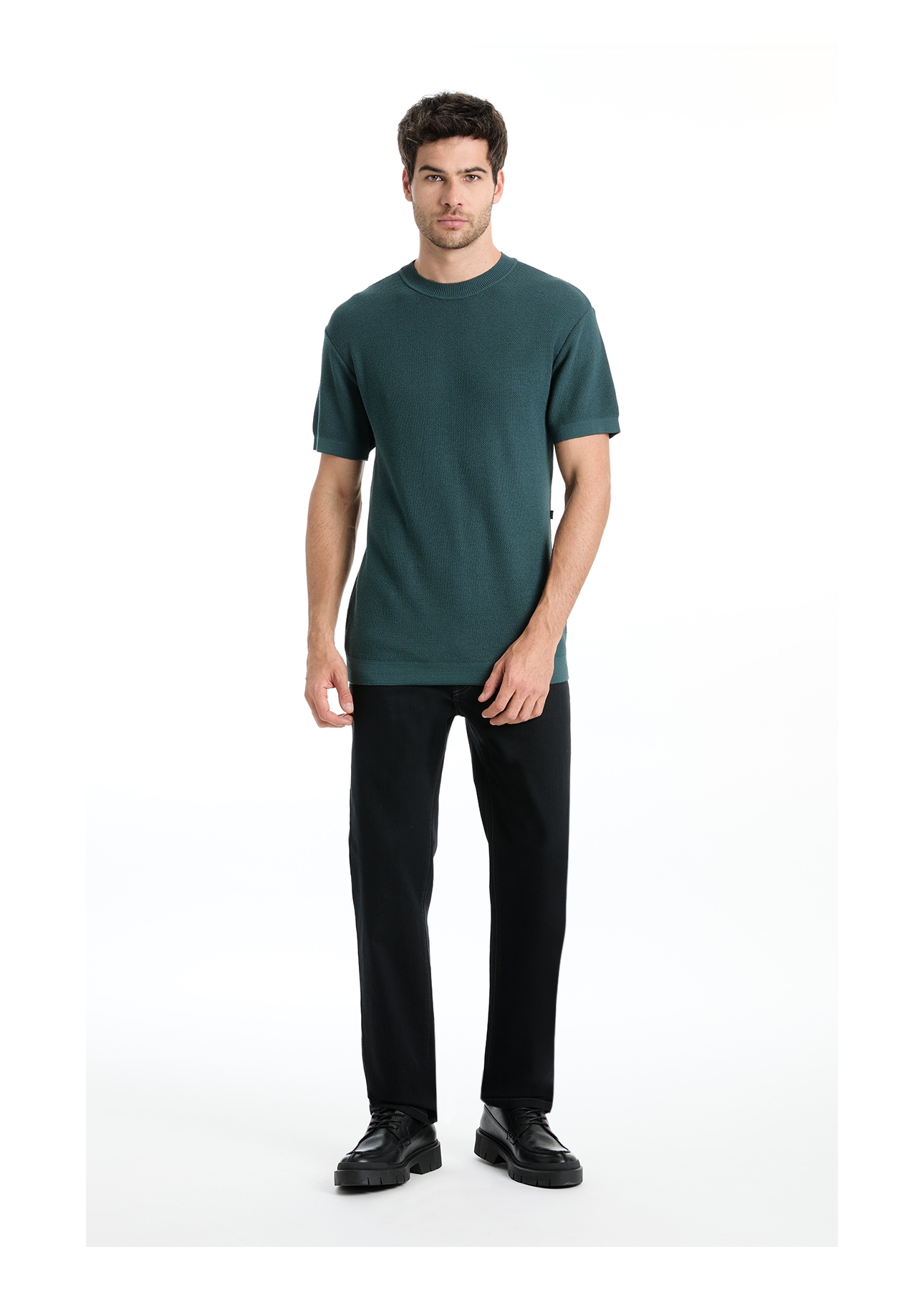 T-Shirt Tricot Visco Blend Ellus Verde Escuro