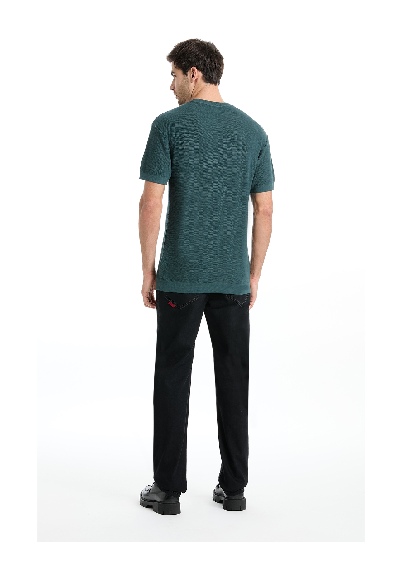 T-Shirt Tricot Visco Blend Ellus Verde Escuro