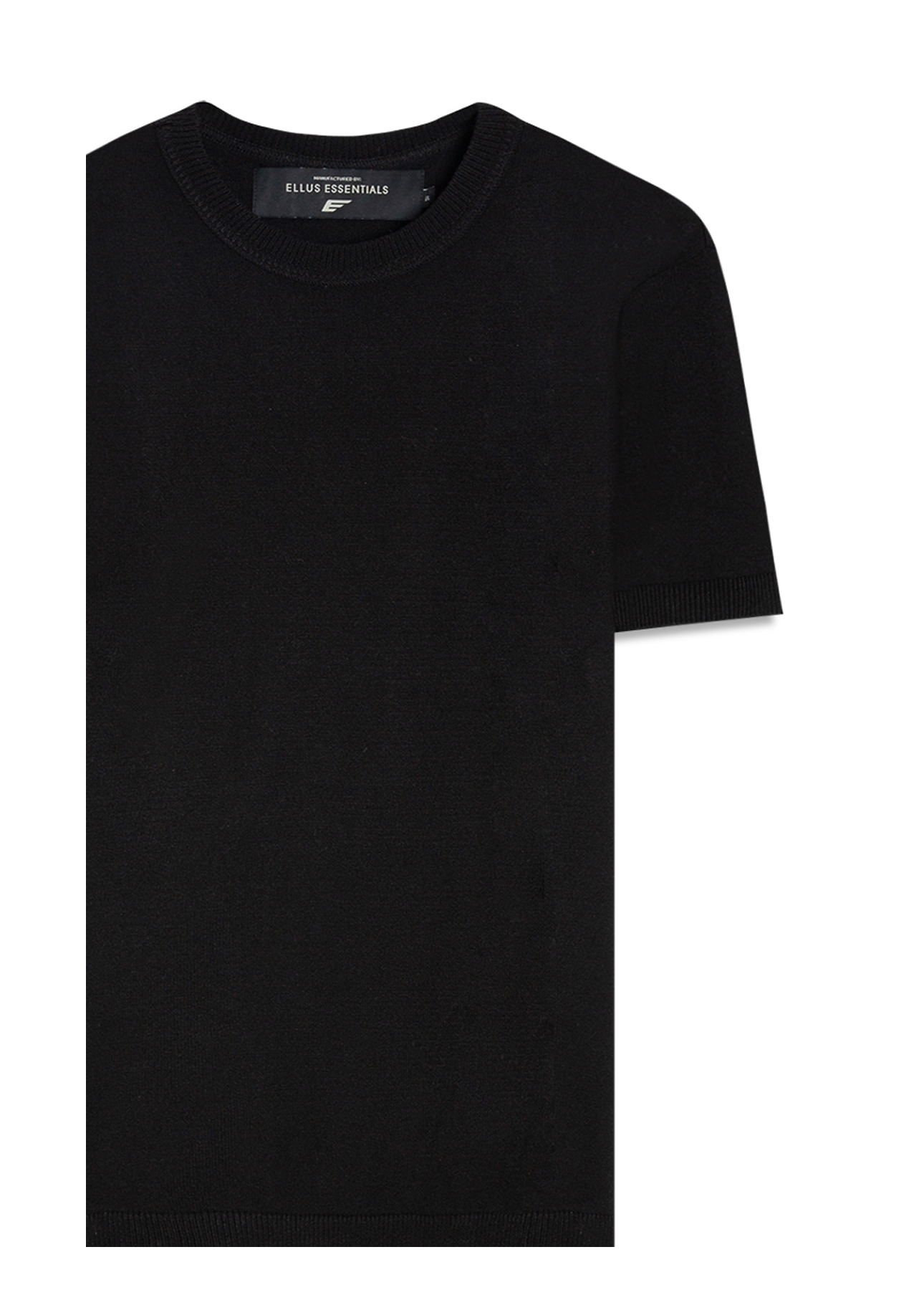 T-Shirt Tricot Visco Blend Jersey Preto