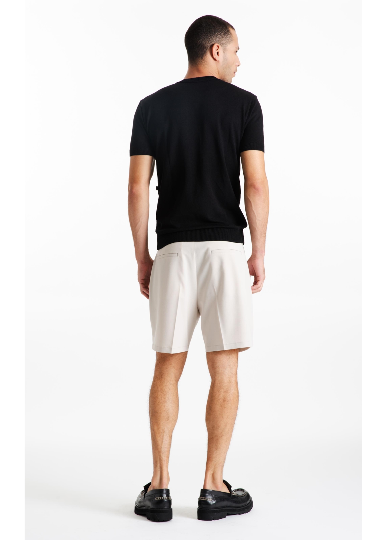 T-Shirt Tricot Visco Blend Jersey Preto