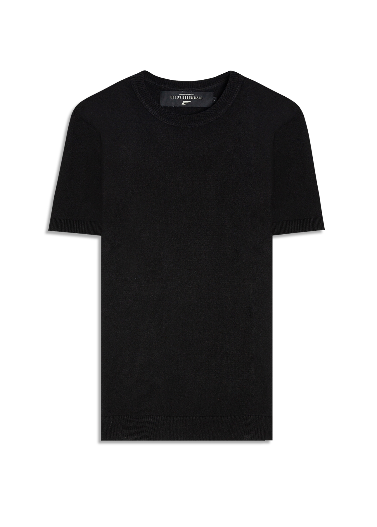 T-Shirt Tricot Visco Blend Jersey Preto