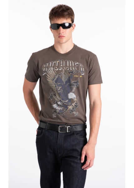 T-Shirt Untamed Eagle Tabaco
