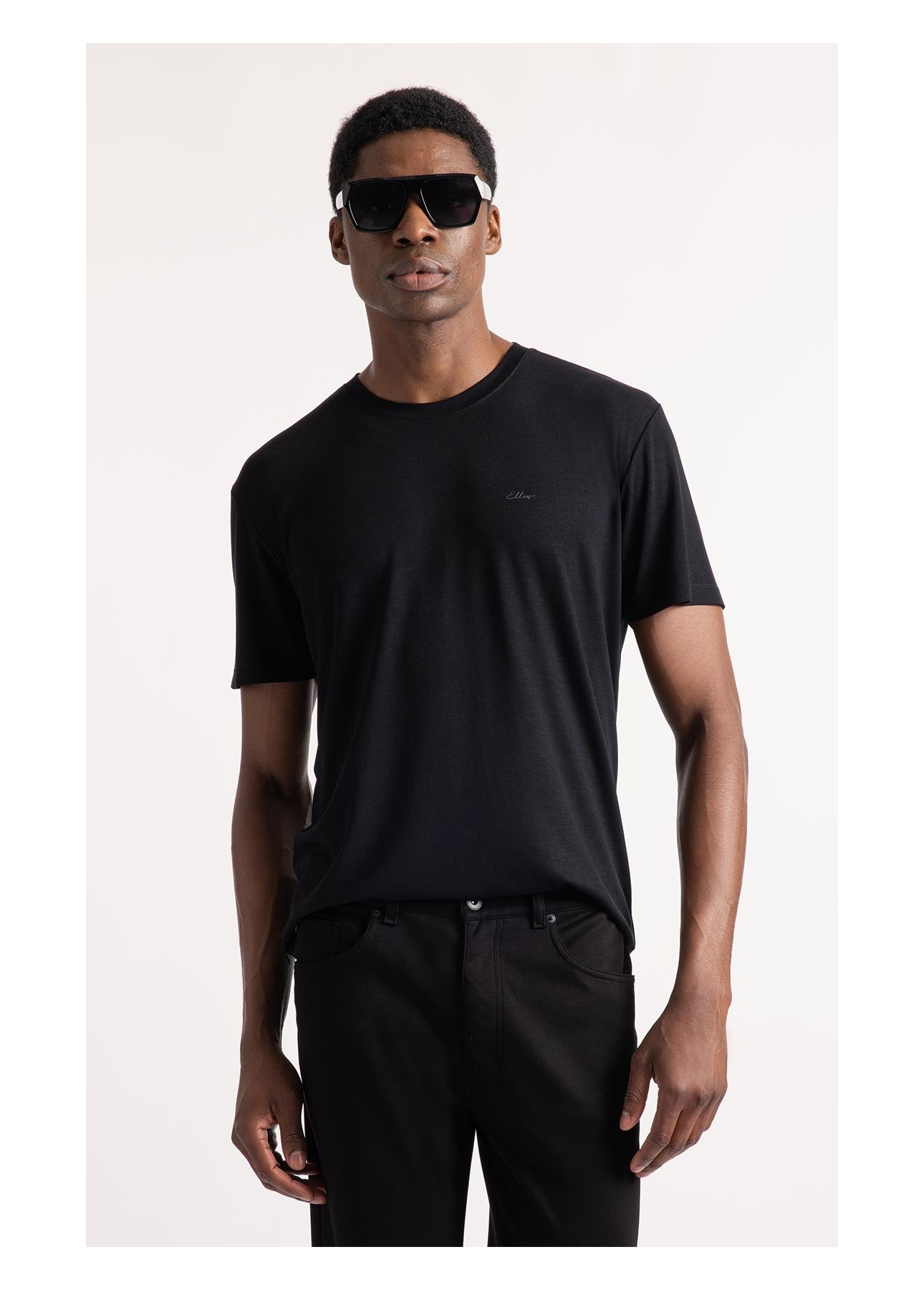 T-Shirt Visco Fine  Easa Preto