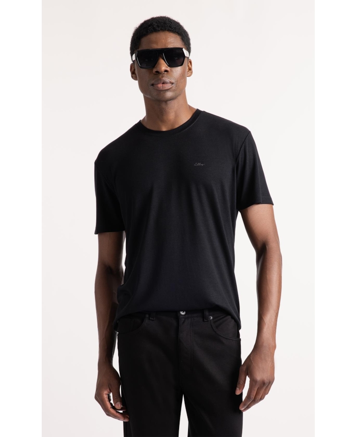 T-Shirt Visco Fine  Easa Preto