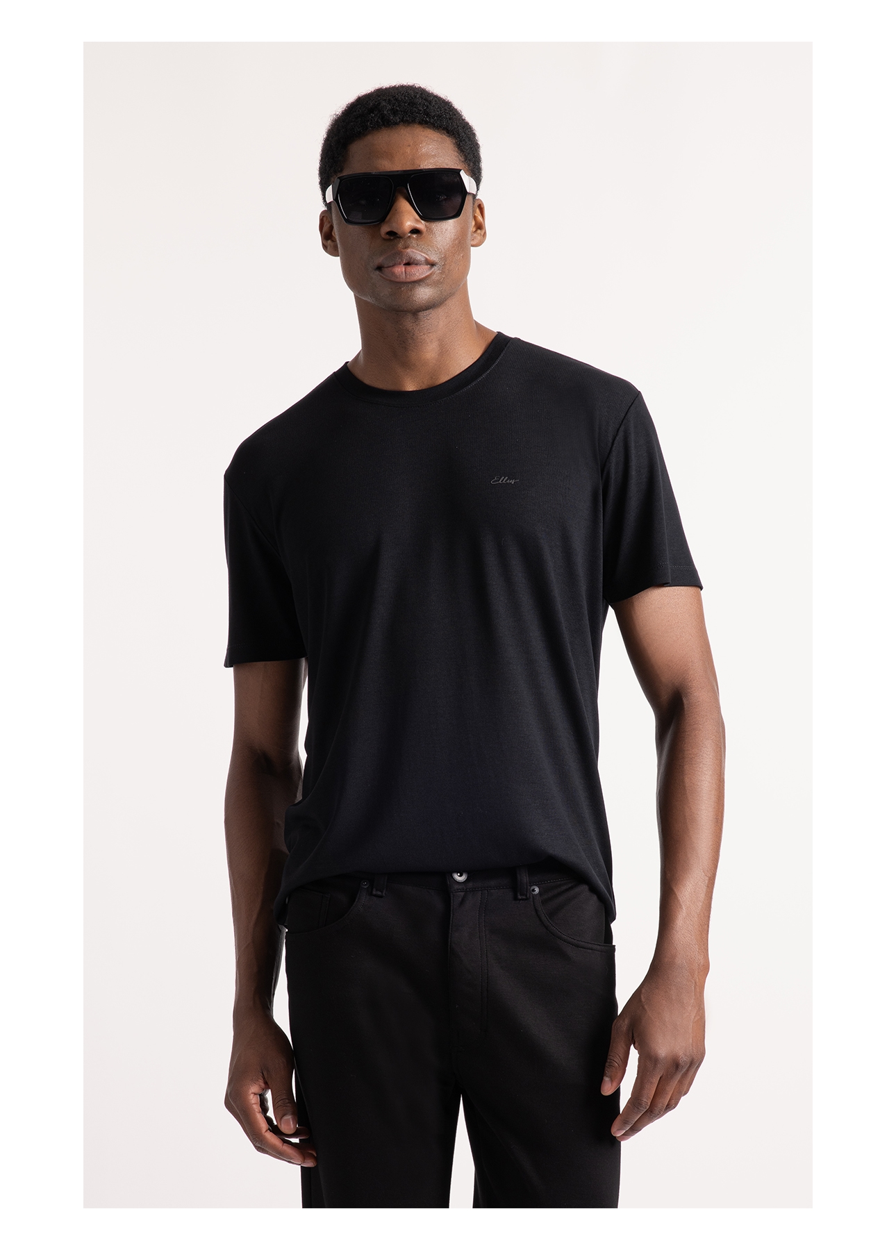 T-Shirt Visco Fine  Easa Preto