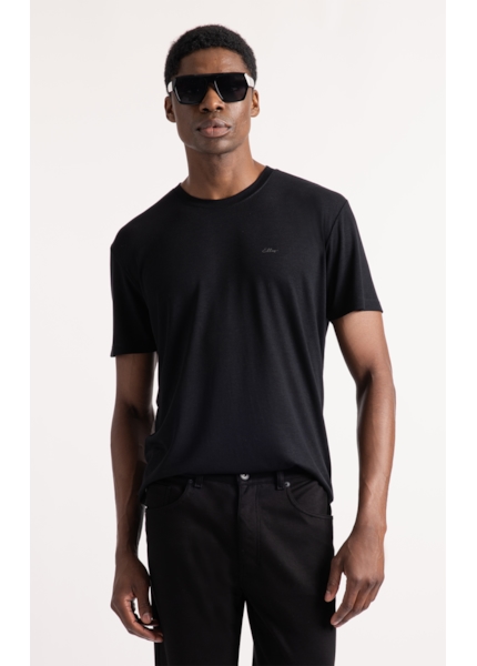 T-Shirt Visco Fine  Easa Preto