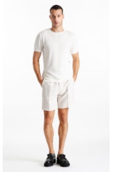 T-Shirt Visco Mescla Piquet Off White