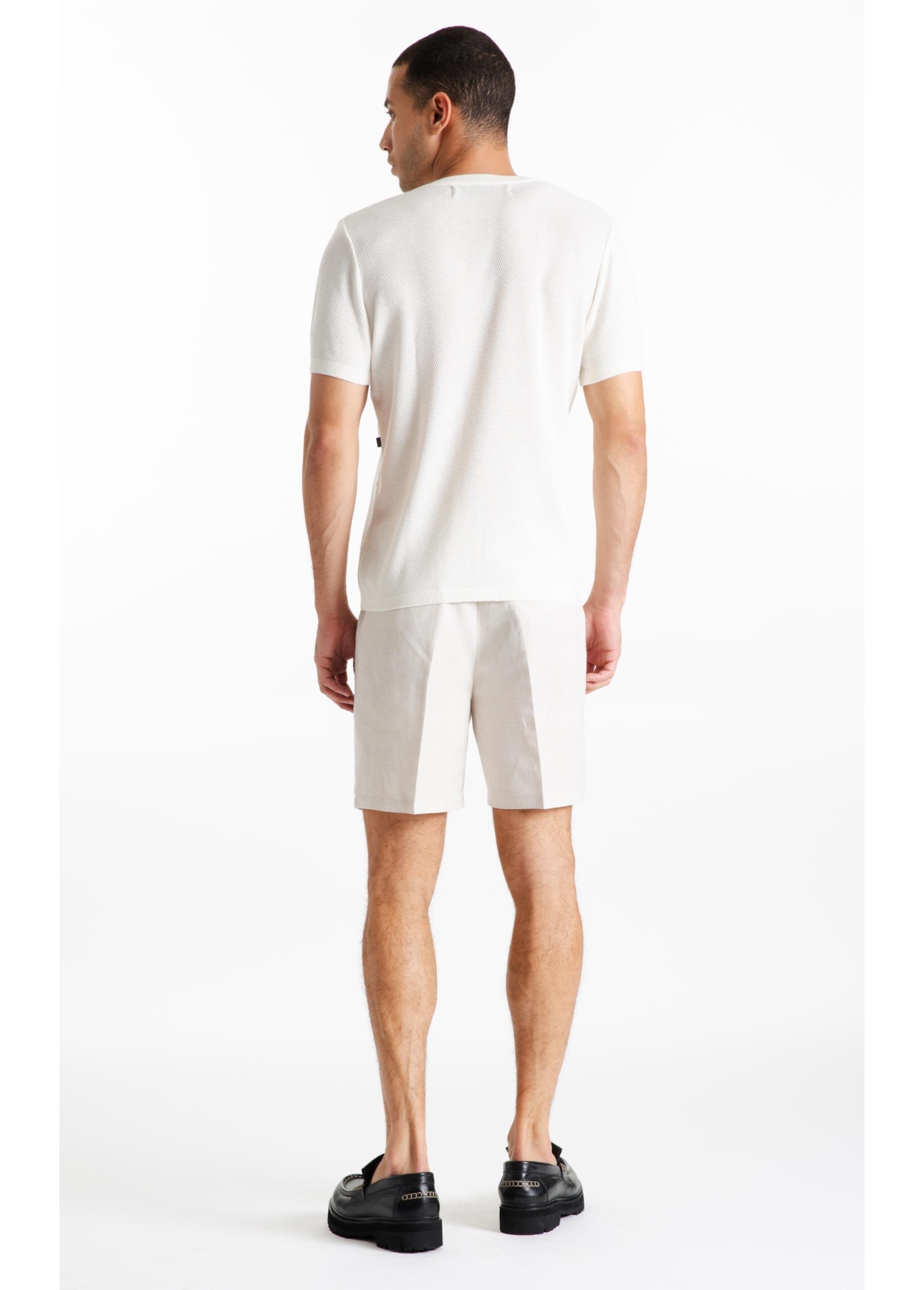 T-Shirt Visco Mescla Piquet Off White