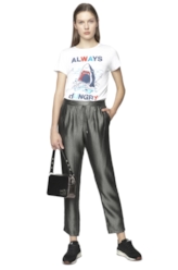 T-Shirt Viscose Hungry Branco