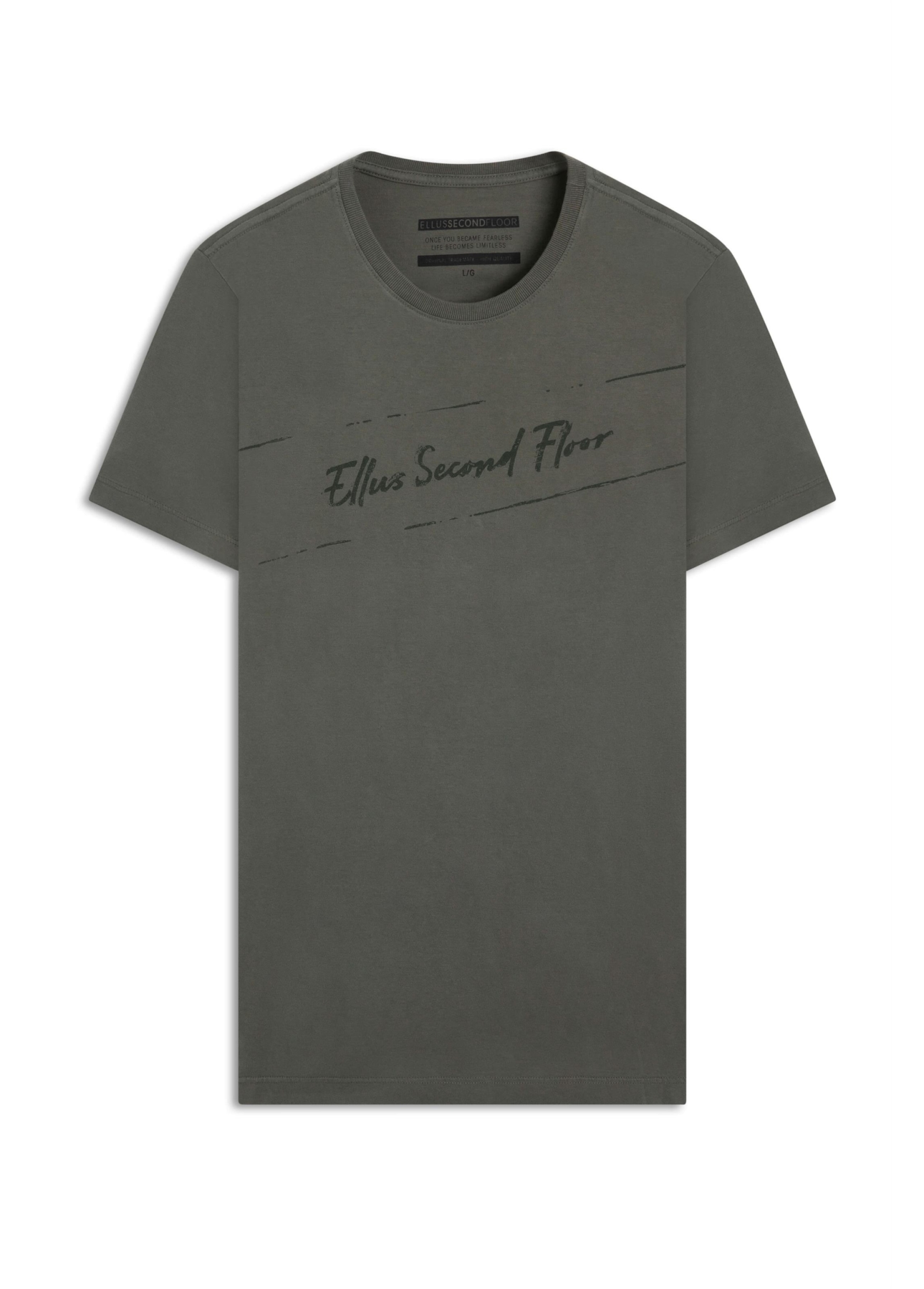 T-Shirt Washed 2nd Classic Verde Militar