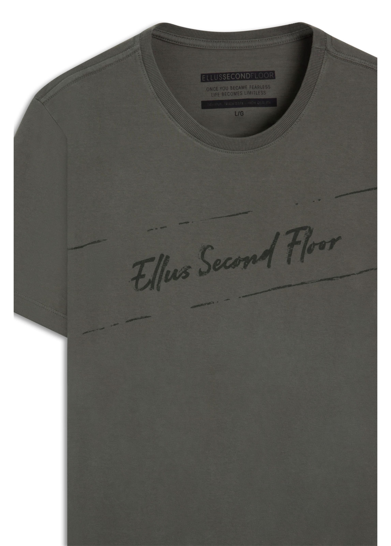 T-Shirt Washed 2nd Classic Verde Militar
