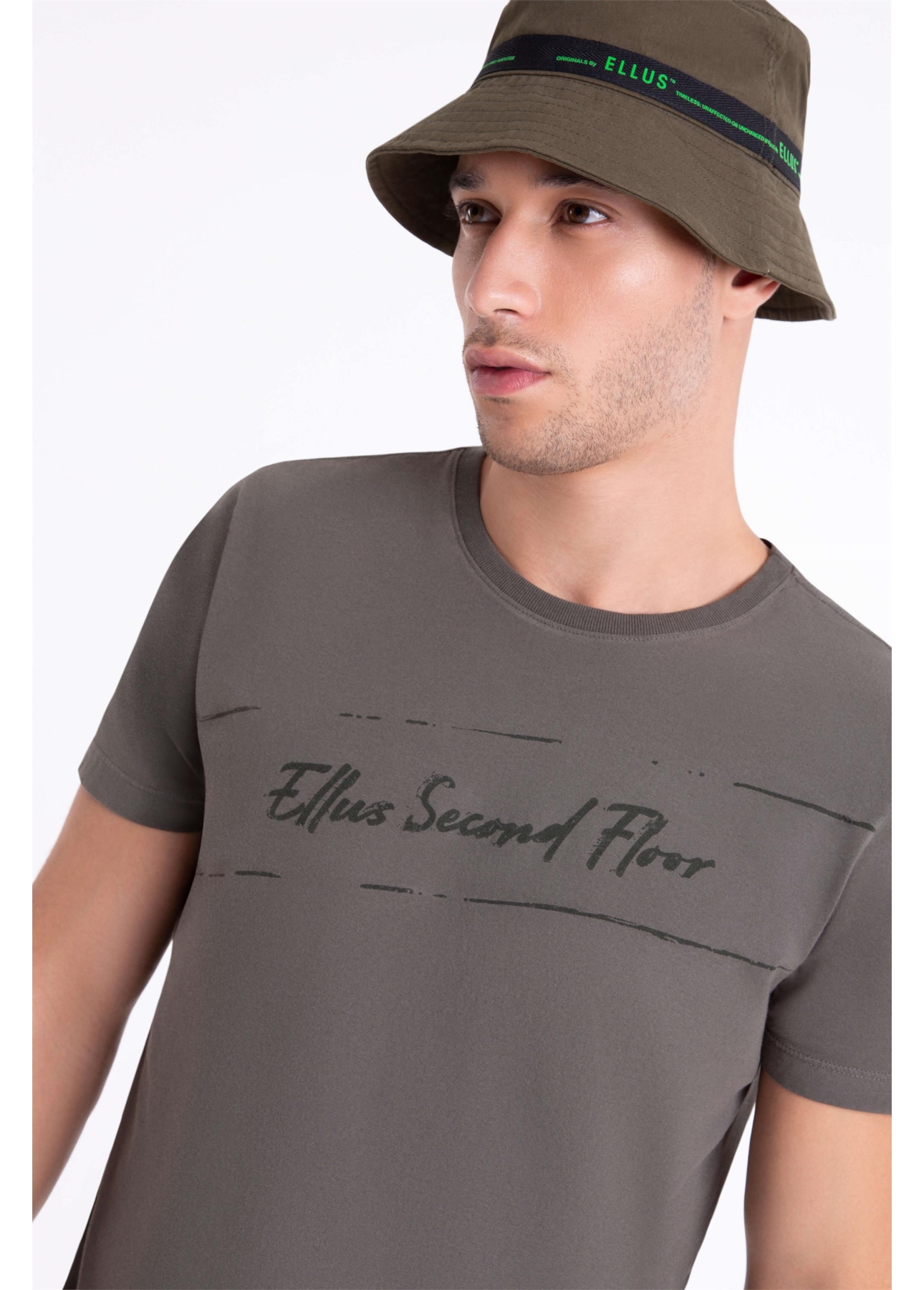 T-Shirt Washed 2nd Classic Verde Militar