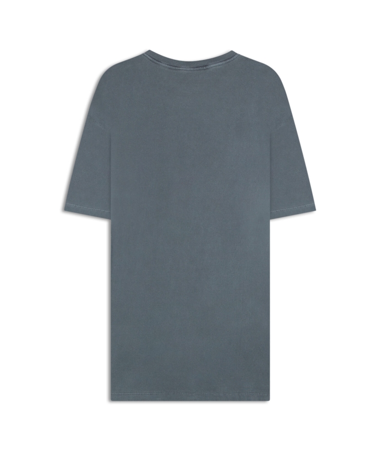 T-Shirt  Washed 2nd Lines Over Midnight Blue