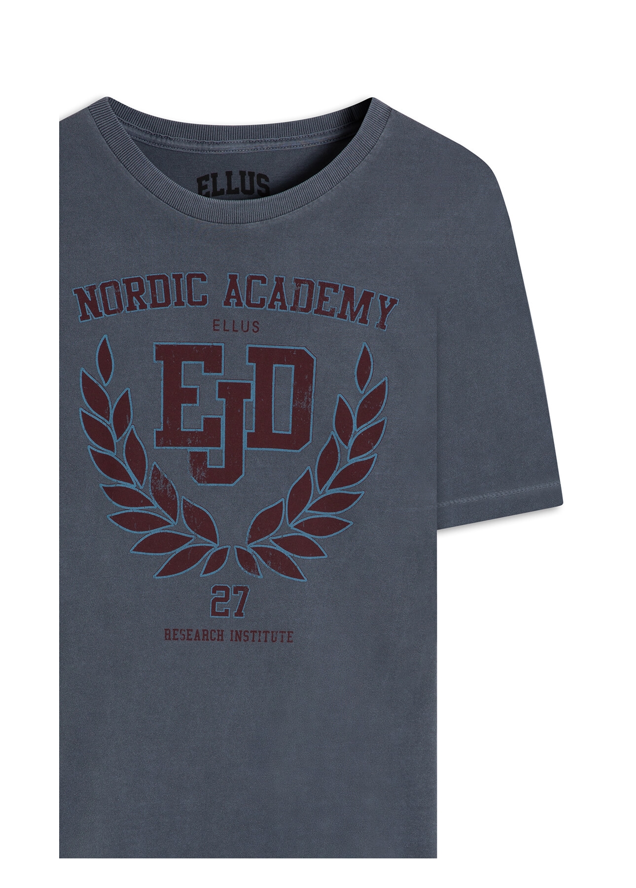 T-Shirt Washed Academy Purple Blue