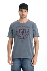 T-Shirt Washed Academy Purple Blue