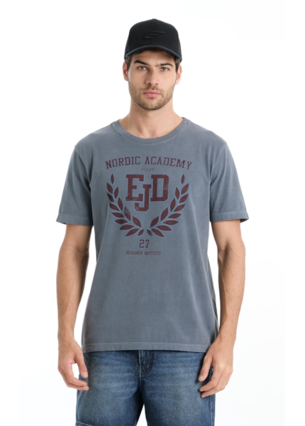 T-Shirt Washed Academy Purple Blue