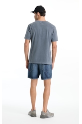 T-Shirt Washed Academy Purple Blue