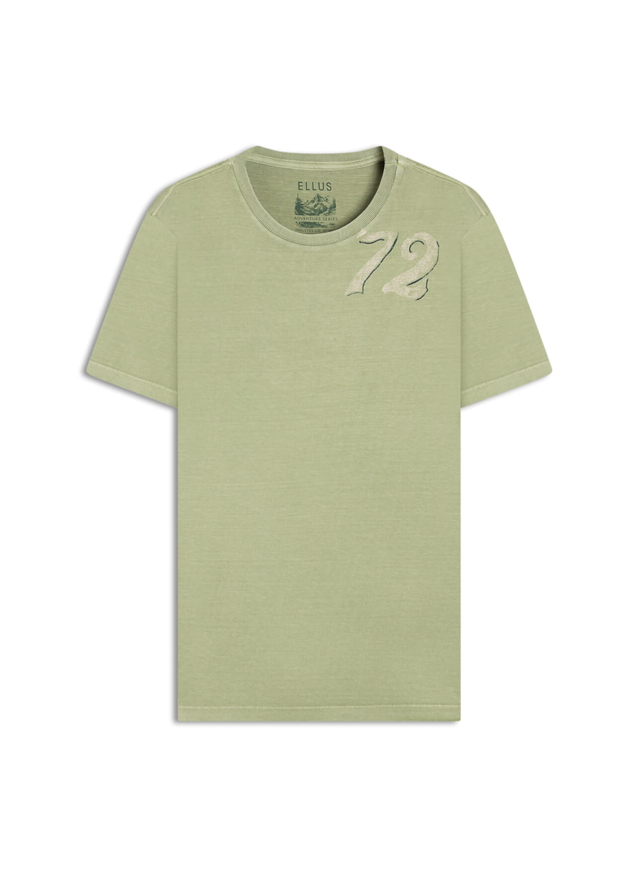T-Shirt Washed Army 72 Classic Verde Army