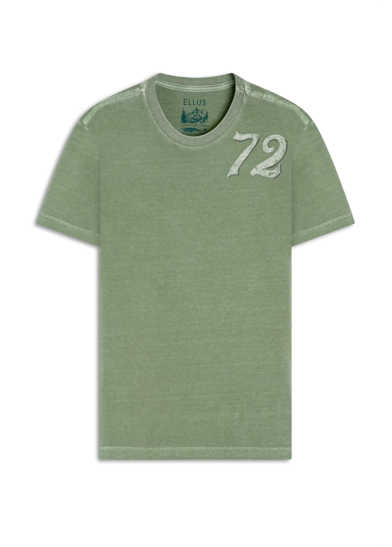 T-Shirt Washed Army 72 Classic Verde Claro
