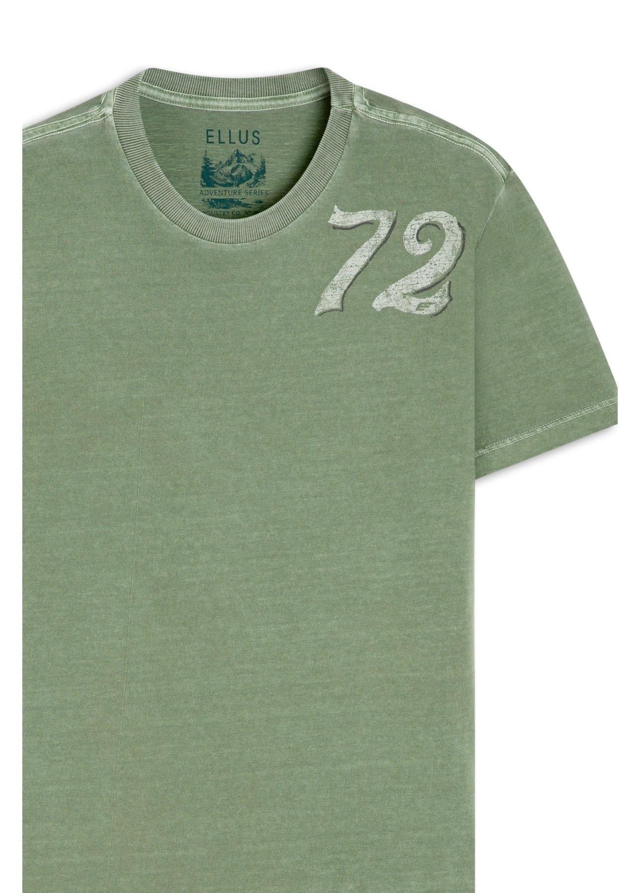 T-Shirt Washed Army 72 Classic Verde Claro