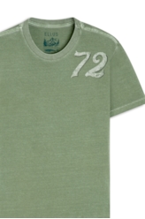 T-Shirt Washed Army 72 Classic Verde Claro
