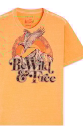 T-Shirt Washed Be Wild Pessego