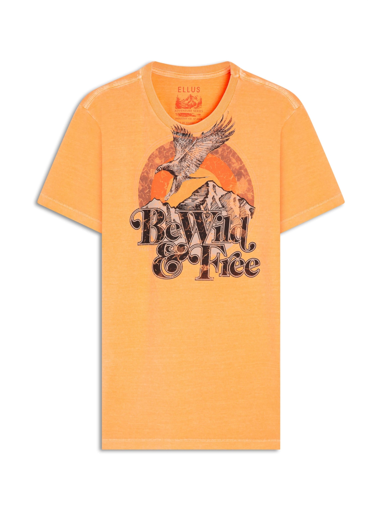 T-Shirt Washed Be Wild Pessego