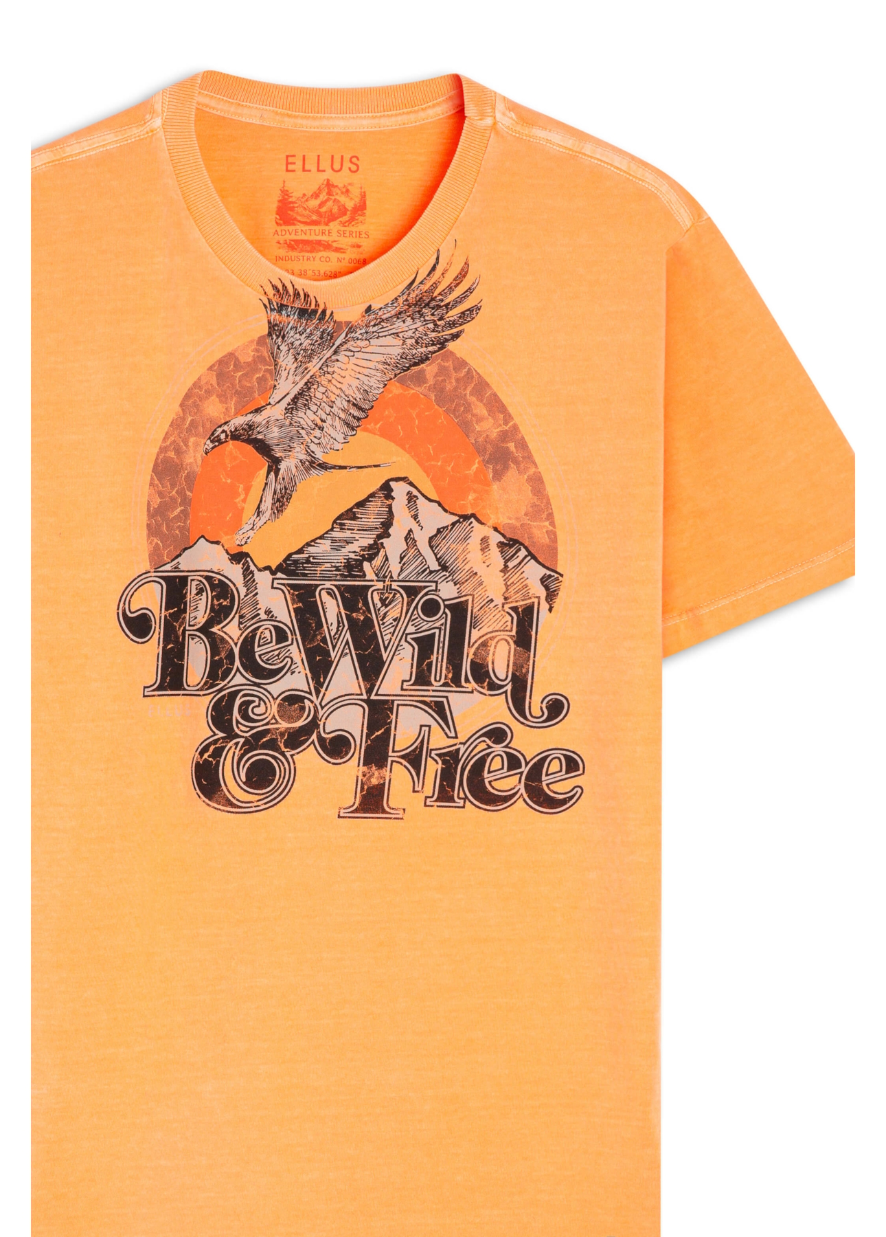 T-Shirt Washed Be Wild Pessego