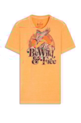 T-Shirt Washed Be Wild Pessego