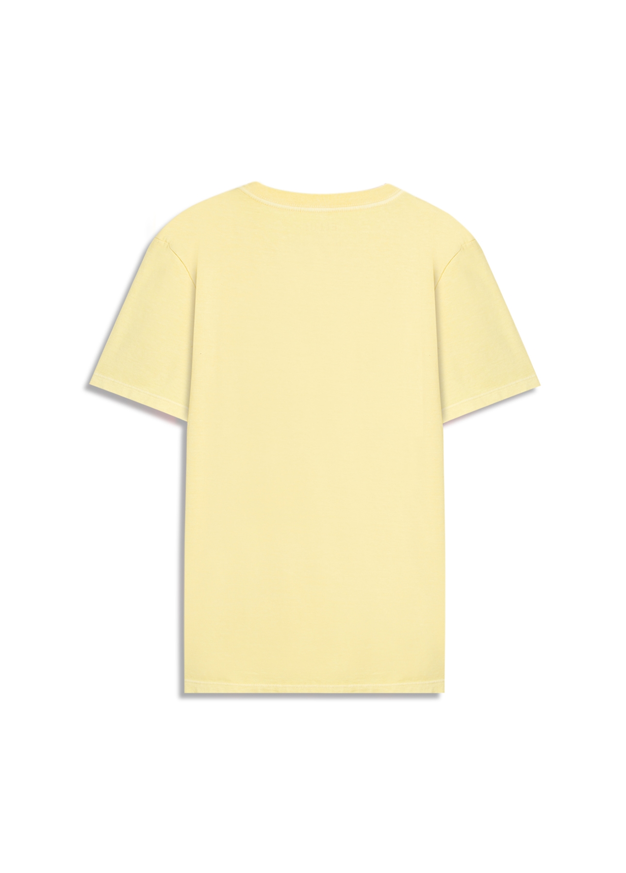 T-Shirt Washed Break Amarelo Claro