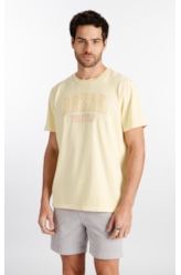T-Shirt Washed Break Amarelo Claro