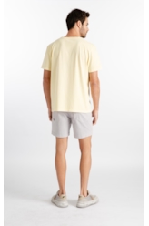 T-Shirt Washed Break Amarelo Claro