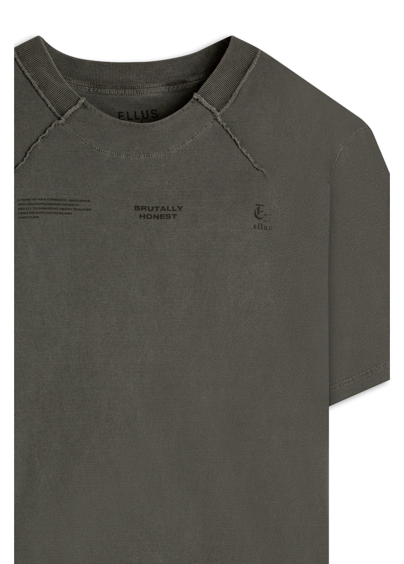 T-Shirt Washed Brutally Over Grafite