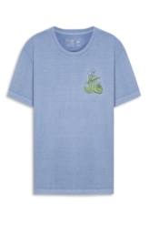T-Shirt  Washed Caipirinha Azul Pervante