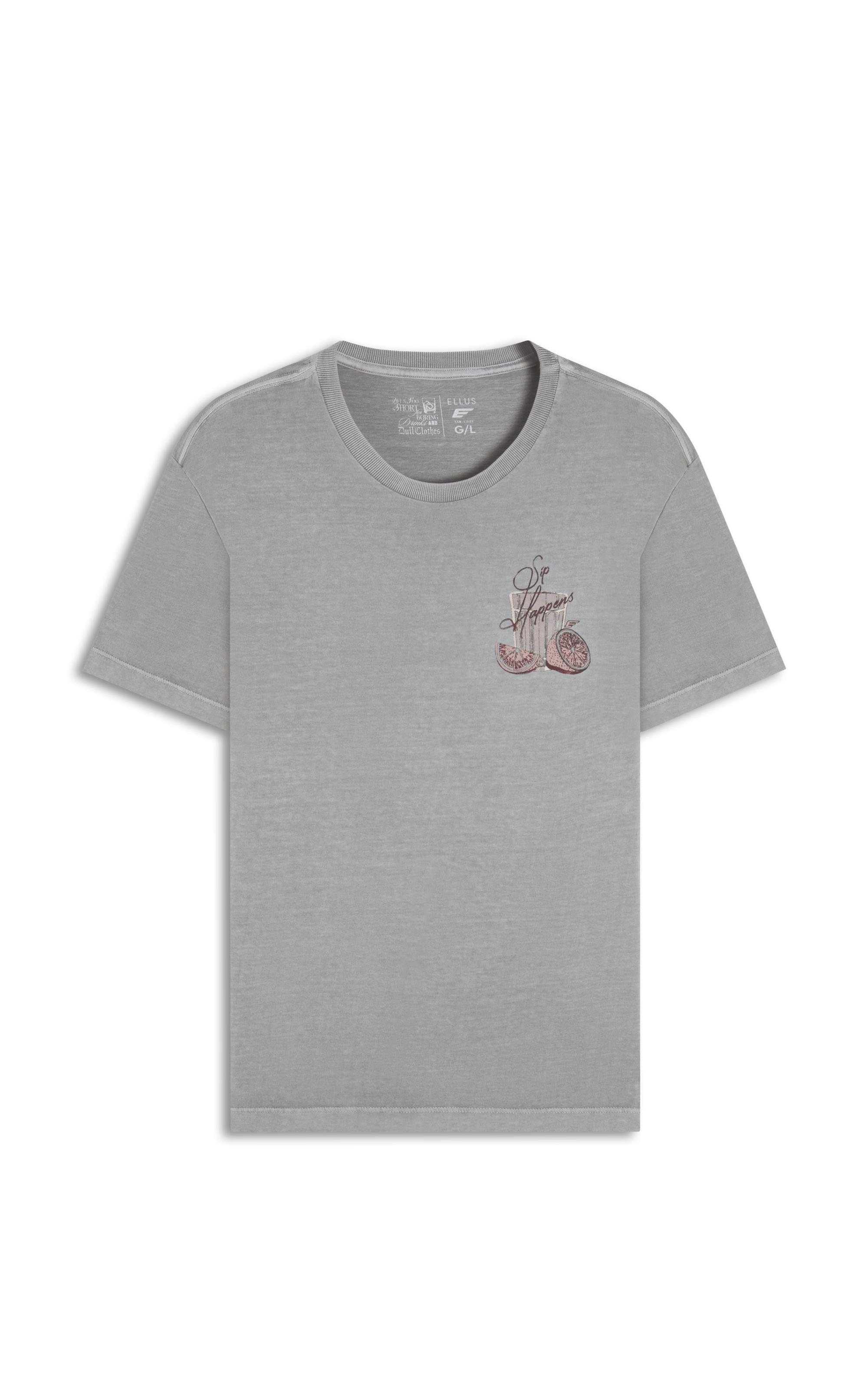 T-Shirt Washed Grow Wild Classic Azul Seco