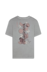 T-Shirt  Washed Caipirinha Azul Seco