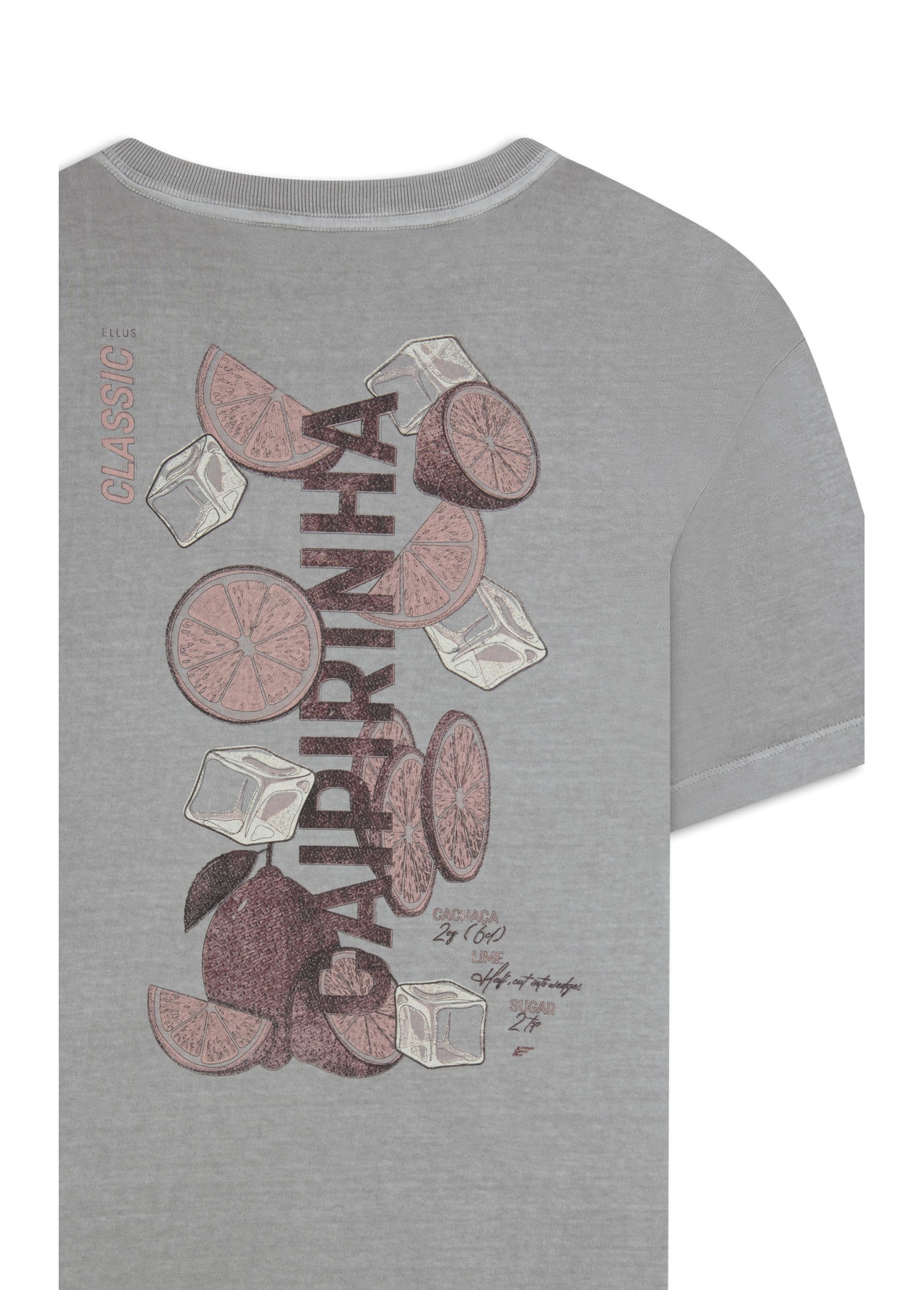 T-Shirt  Washed Caipirinha Azul Seco