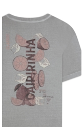 T-Shirt  Washed Caipirinha Azul Seco